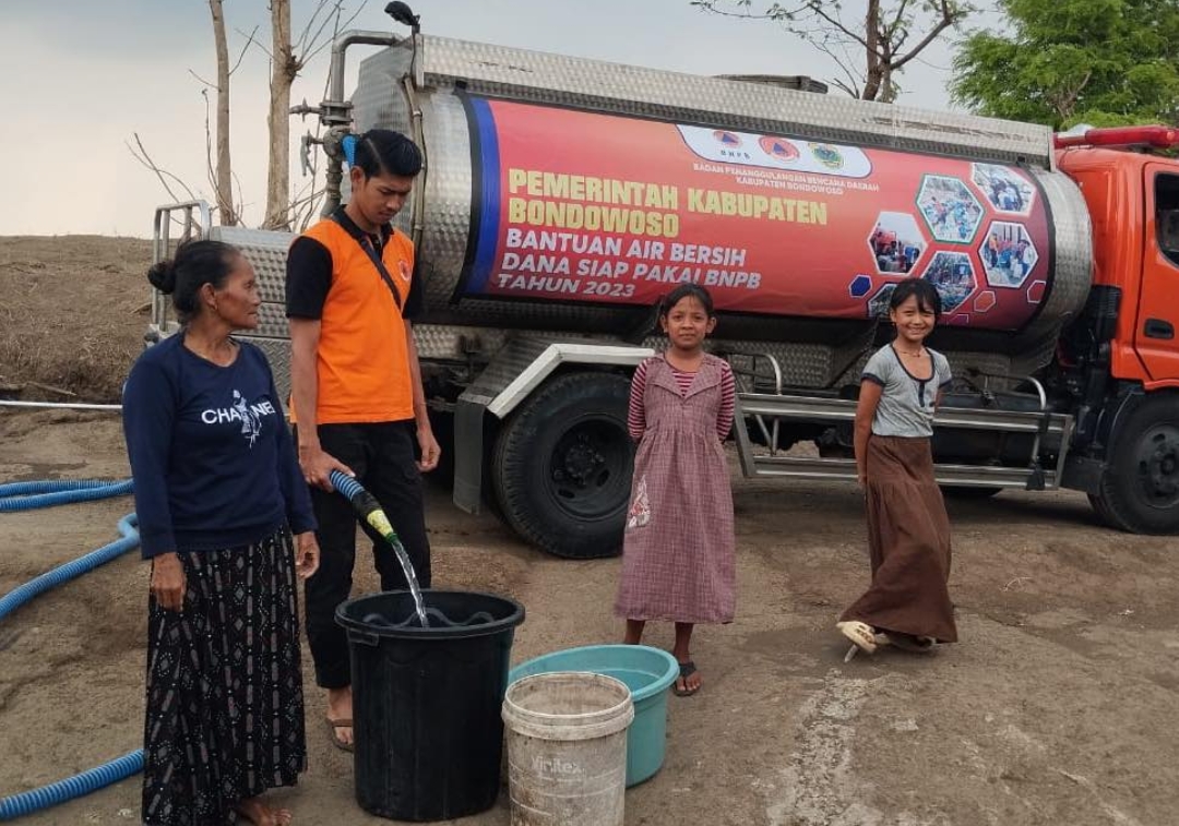 BPBD Bondowoso Rutin Suplai Air Bersih Wilayah Terdampak Kekeringan